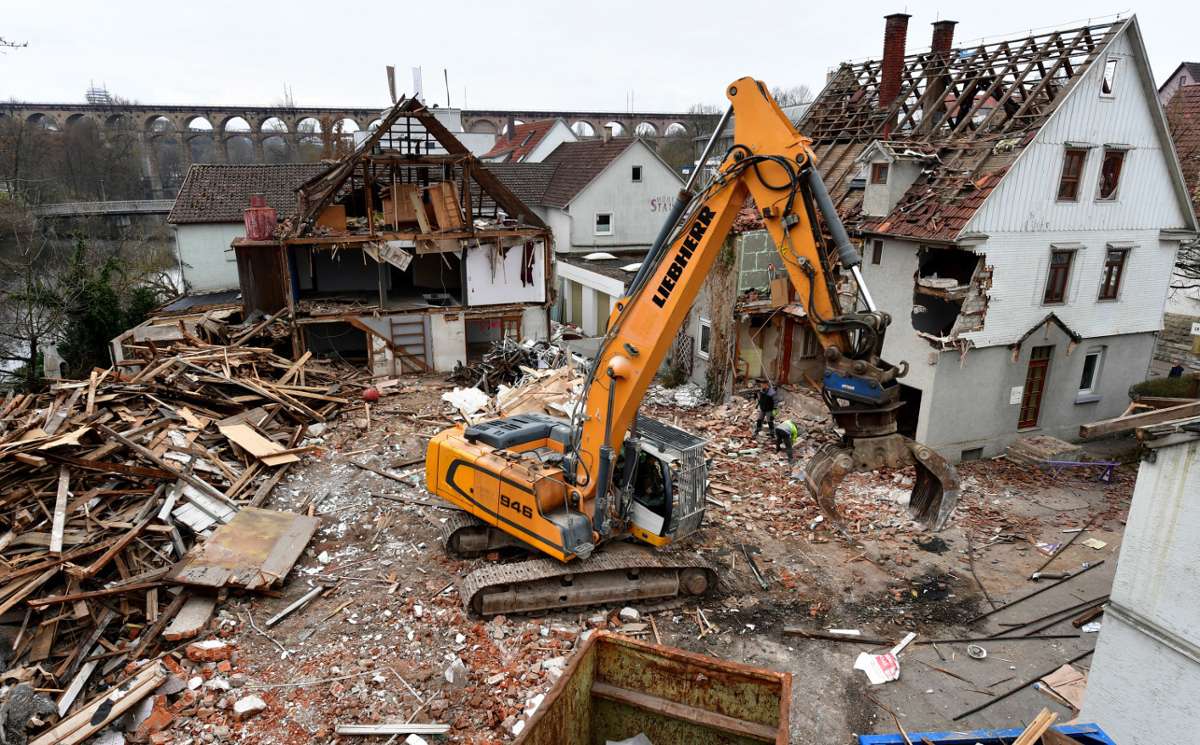 Das ehemalige Möbelhaus Staudt in Bietigheim: Abriss macht Platz für Wohnungen und Büros
