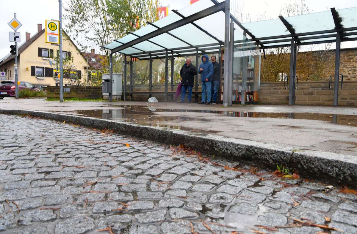 Löchgau: Starkregen birgt Gefahren im Zentrum