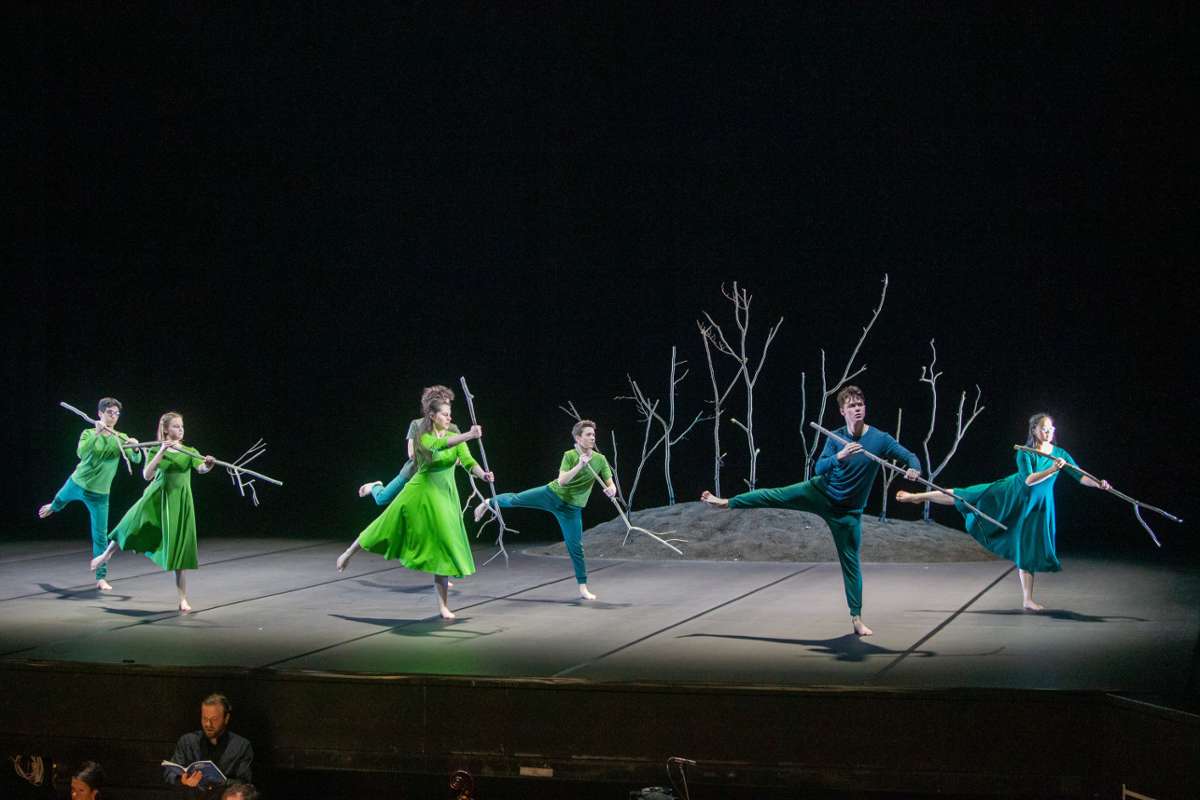 Ballett im Forum in Ludwigsburg: Profis musizieren und Schüler tanzen