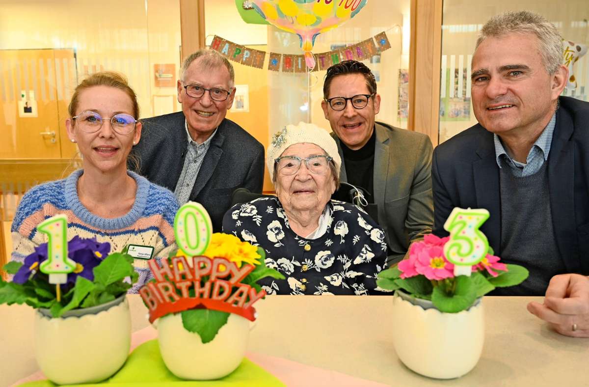 Sachsenheim: Bewohnerin feiert 103. Geburtstag