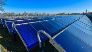 Das „Solar Heat Grid“ im Süden Ludwigsburgs ist laut eigenen Angaben die größte Freiflächen-Solarthermie-Anlage Deutschlands. ⇥