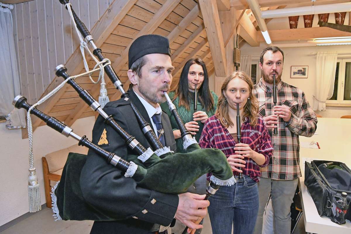 Schottisches Instrument in Bönnigheim: Die Begeisterung für den Dudelsack lebt weiter