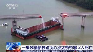 Unfälle: Schiff bringt Brücke in China zum Einsturz: Fünf Tote