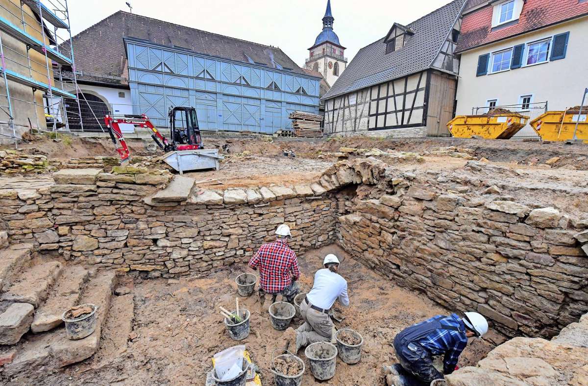 Ausgrabungen in der Bietigheimer Altstadt: Als Nächstes wird der Burggraben freigelegt