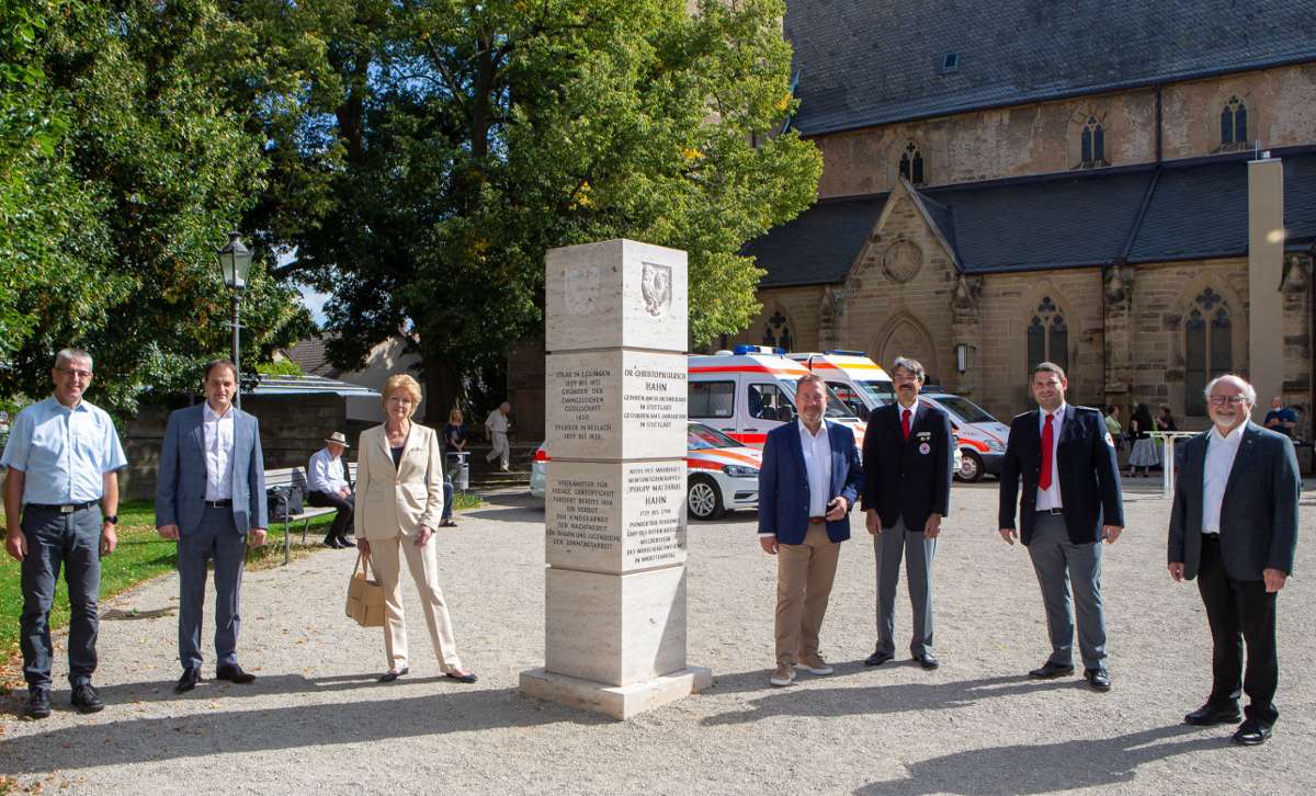 Enthüllung der Hahn-Stele in Bönnigheim: Zu Ehren des Sozialreformers