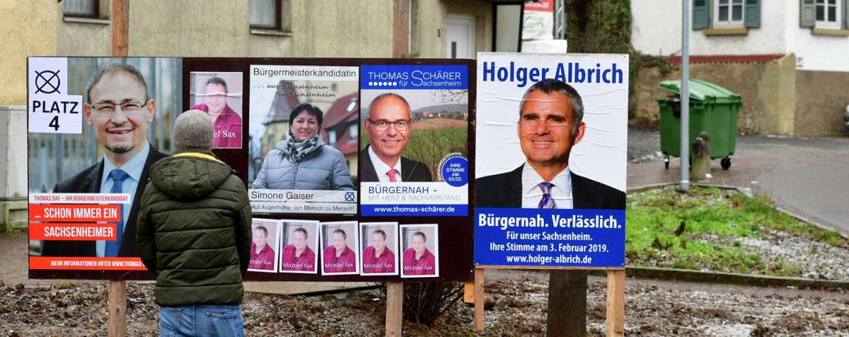 Parteien müssen in Sachsenheim selber aktiv werden : Keine Tafeln für Wahlplakate