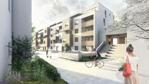 In Grünbühl in Ludwigsburg entstehen neue Wohnformen, wie die Clusterwohnungen oder das Haus-in-Haus-Konzept.⇥