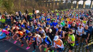 Über 3000 Läuferinnen und Läufer waren beim 39. Bietigheimer Silvesterlauf am Start.