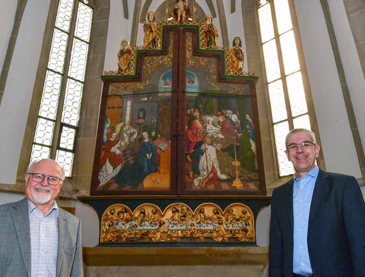 Cyriakuskirche in Bönnigheim: Warum der Altar in der Karwoche geschlossen ist