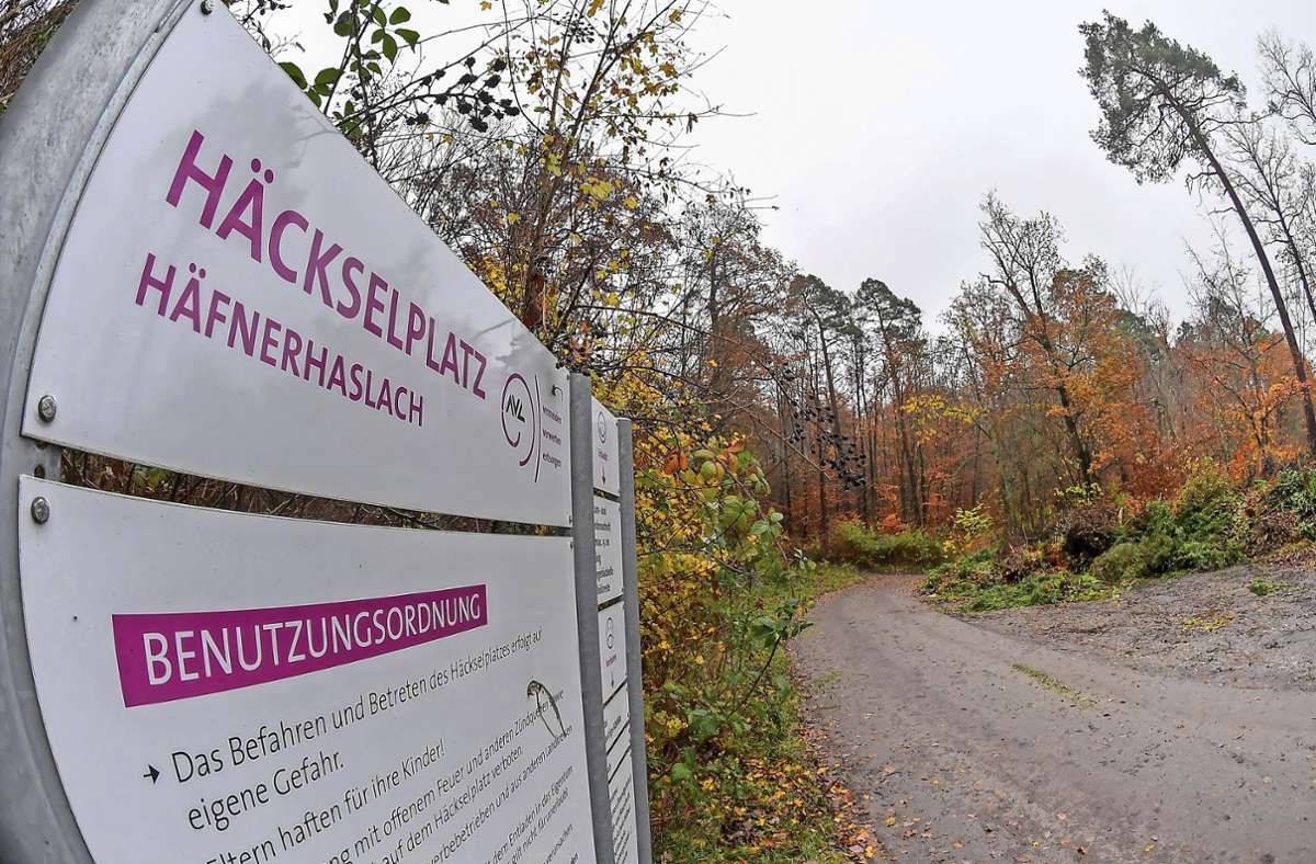 Auf dem Prüfstand in Sachsenheim: Häckselplätze müssen saniert werden