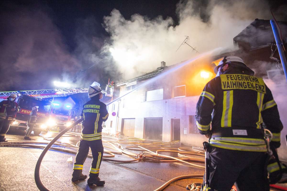 Vaihinger Haus brennt aus: Mehrere hunderttausend Euro Schaden