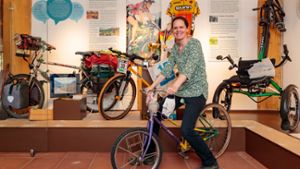 Der Leiterin des Stadtmuseums Hornmoldhaus, Dr. Catharina Raible, ist es gelungen, viele Bezüge des Fahrrades zu Bietigheim-Bissingen herauszuarbeiten. ⇥