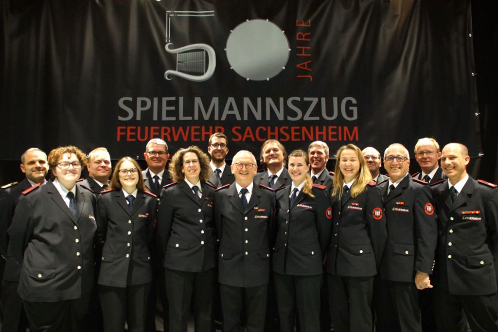 Jubiläum des Sachsenheimer Spielmannszugs: 50 Jahre Musik bei der Feuerwehr