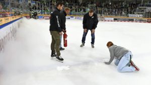 Bietigheim-Bissingen: Steelers: Löcher im Eis durch technischen Defekt