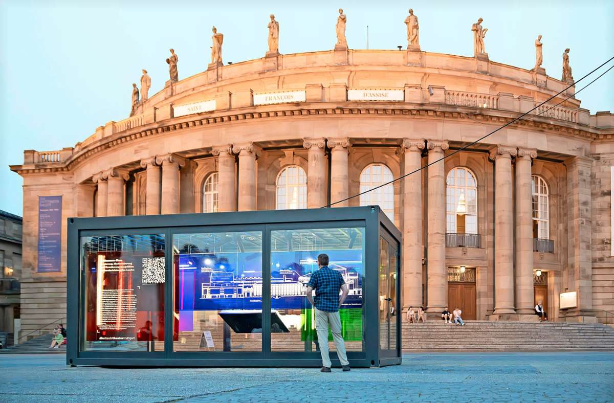 Sachsenheim: Sachsenheimer baut Info-Container für Stuttgarter Oper