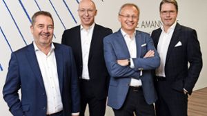 Amann Group Geschäftsleitung (von links): Wolfgang Findeis, Arved Westerkamp, Peter Morgalla und Ivo Herzog Foto: /Katja Zern