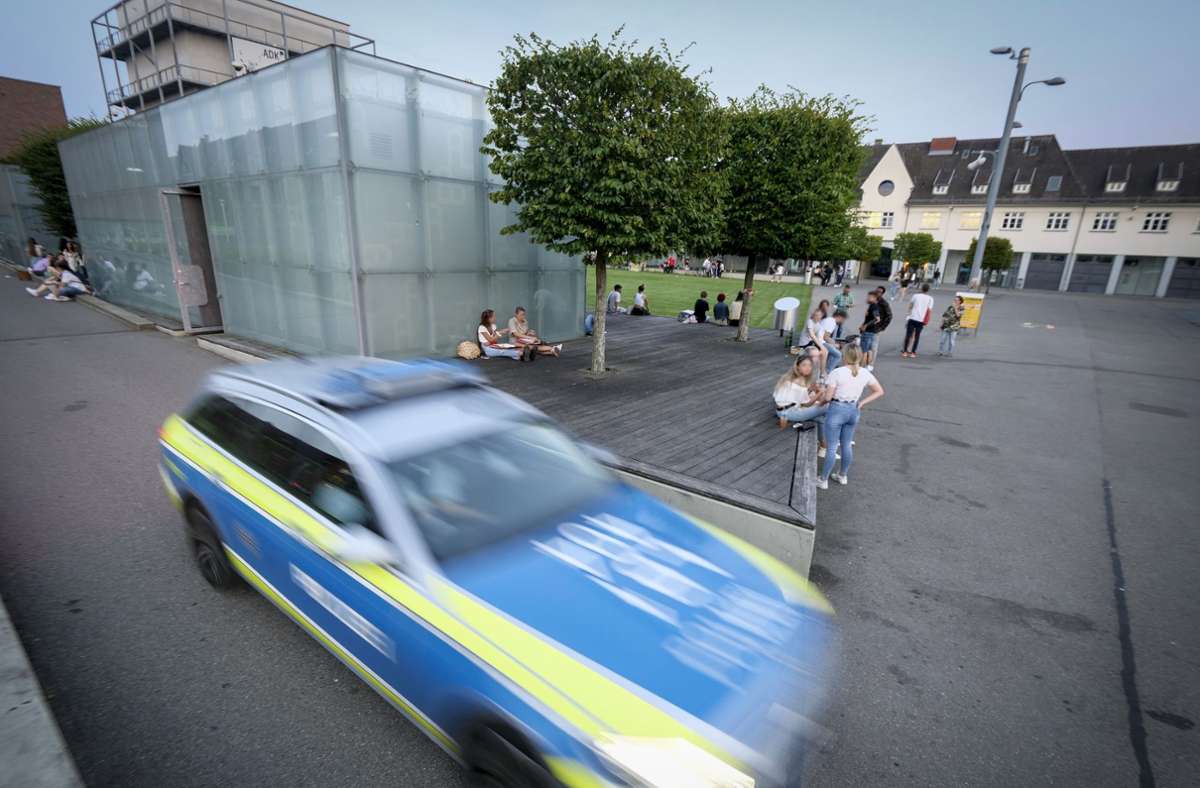 Akademiehof in Ludwigsburg: Polizei löst große Feier auf