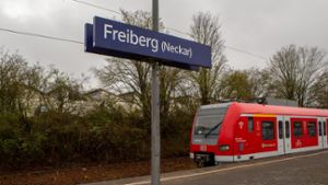 Der Tatort am Freiberger S-Bahnhof.⇥ Foto: Oliver Bürkle