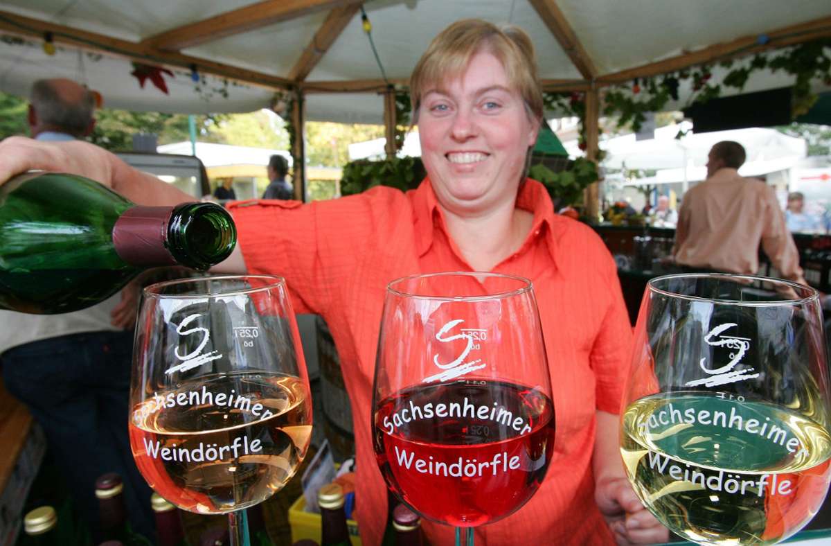 Sachsenheimer Weindorf: Weinfreuden im Schlosspark