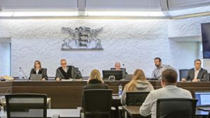Blick in den Gerichtssaal  am zweiten Prozesstag. Foto: /Oliver Bürkle
