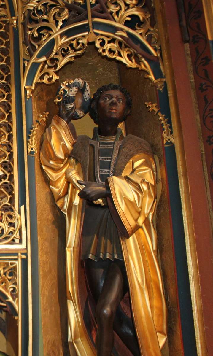 500 Jahre alter Hochaltar in der Cyriakuskirche: Die feinste Figur im ganzen Hochalter