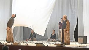 „Antigone“ wurde am Mittwochabend im Kronenzentrum in Bietigheim-Bissingen gezeigt. Foto: /Werner Kuhnle