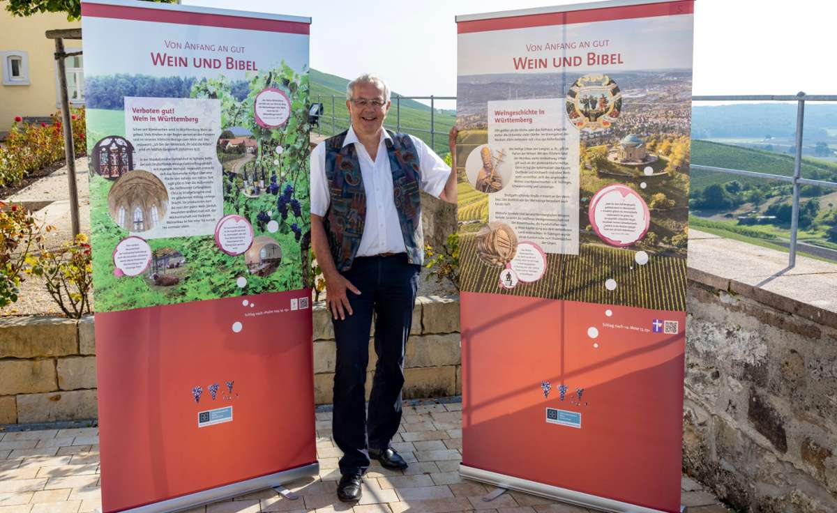 Wanderausstellung in Hohenhaslach: Die Verbindung von Bibel und Wein