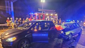 Die Unfallstelle – laut Polizei hat es bei Pleidelsheim am Sonntagabend gekracht.