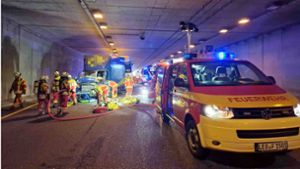 Unfall im Engelbergtunnel