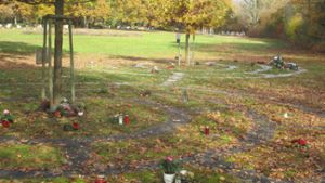 Die Urnengräberfelder auf dem Ingersheimer Holderfriedhof sind inzwischen voll belegt.⇥ Foto: Jörg Palitzsch  