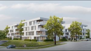 Rund 20 Millionen Euro investiert die Evangelische Heimstiftung in die Erweiterung des Robert-Breuninger-Stifts mit fünf Gebäuden, in denen 65 Wohnungen entstehen. ⇥ Grafik: Heimstiftung