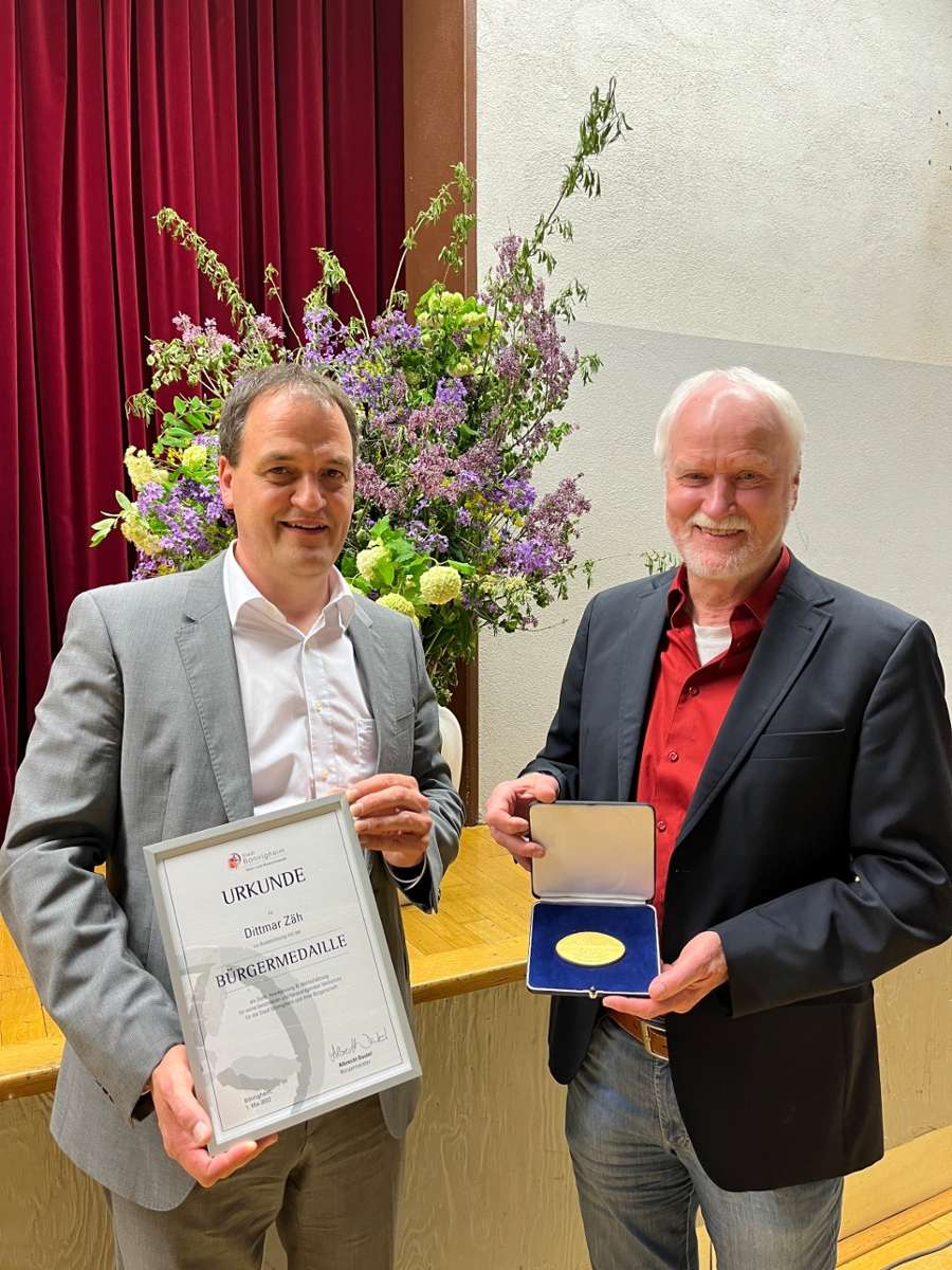 Ehrenamtsabend der Stadt Bönnigheim: Dittmar Zäh erhält die Bürgermedaille