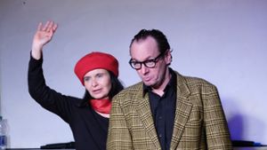 Das Ensemble Q-rage mit Sandra Hehrlein und Jörg Pollingerbei ihrem letzten Auftritt in der Ludwigsburger Luke.⇥ Foto: Günther Ahner