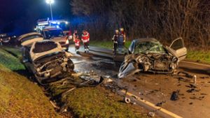 Unfall in Oberriexingen: Frontalkollision fordert drei Verletzte