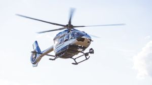 Auch ein Hubschrauber war an der Fahndung beteiligt. Foto: KS-Images.de/Karsten Schmalz