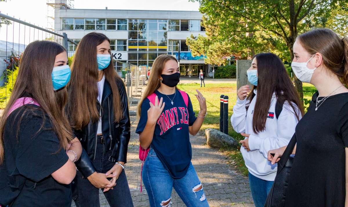 Schulstart in Corona-Zeiten: Große Masken-Disziplin