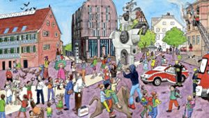 Wimmelbuch für Bietigheim-Bissingen: In Bietigheim wimmelt’s an sieben bekannten Orten
