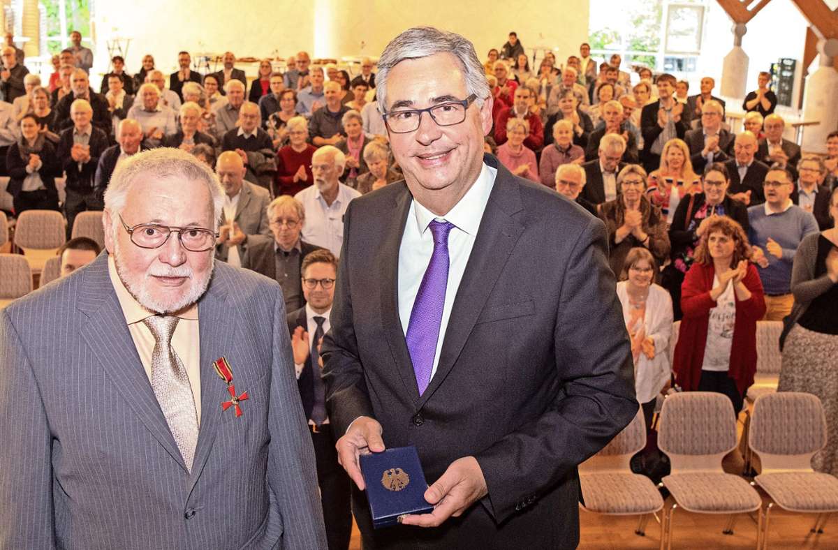 Höchste Auszeichnung für Löchgauer: Verdienstkreuz für Rudolf Gauger