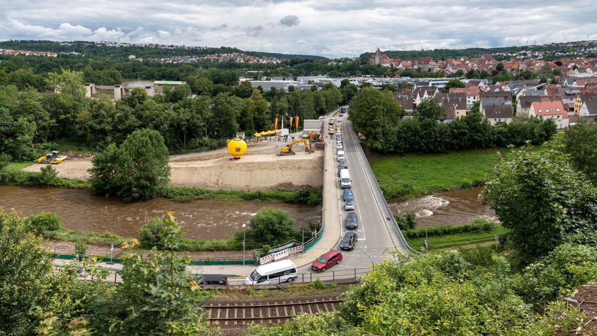 Baubeginn der neuen B27-Brücke zwischen Walheim und Besigheim: Die nächsten 15 Monate wird es schwierig für Autofahrer
