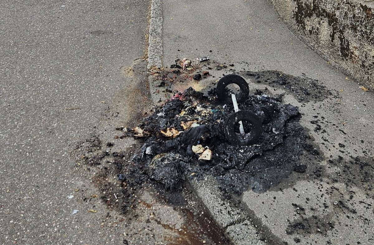 Sachsenheim: Sieben Mülleimer brannten