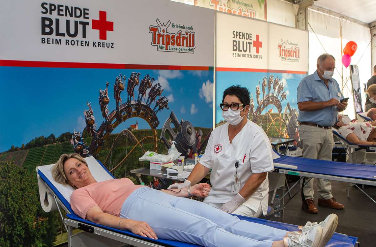 Blutspendeaktion in Tripsdrill: Eine Tageskarte als Lohn fürs Blutspenden