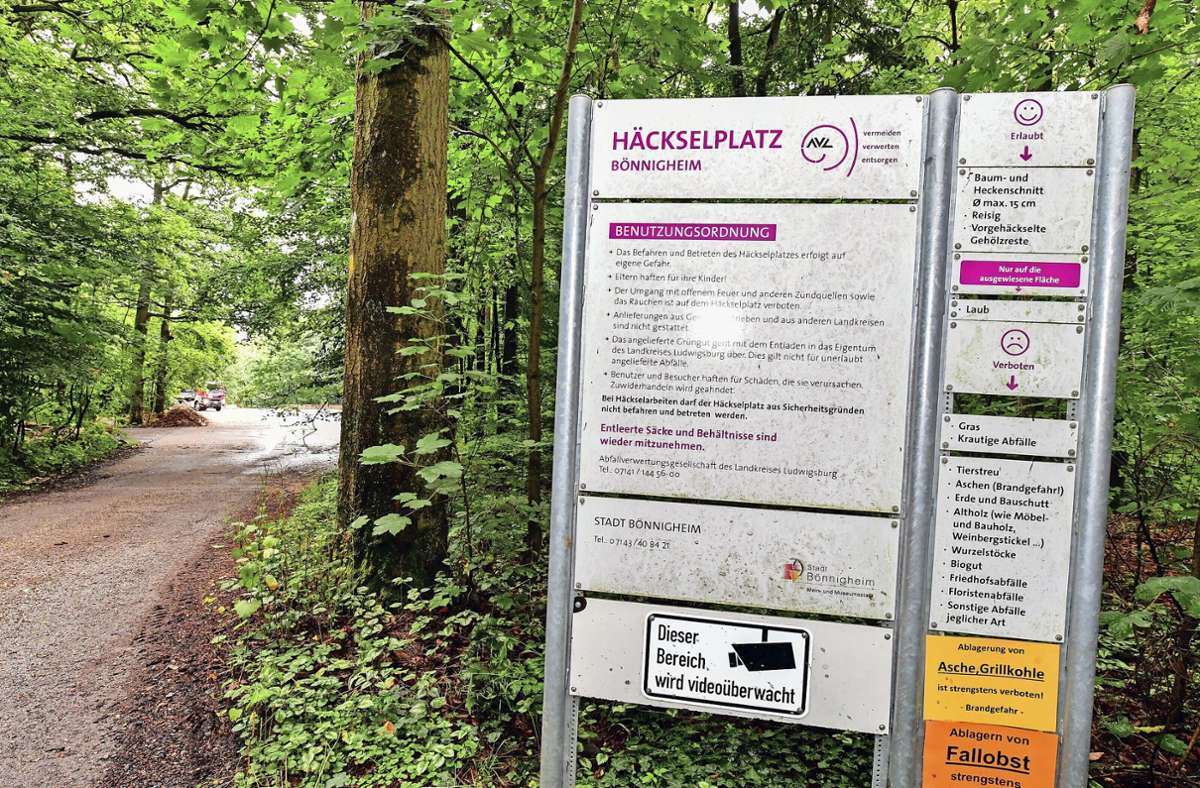 Häckselplatz am Krappenberg: Die Entsorgung von Häckselabfällen geregelt