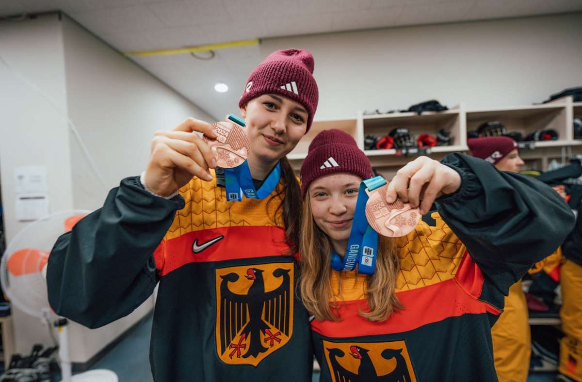 Eishockey-Nationalmannschaft: Zwei Steelers-Talente holen Bronze in Südkorea