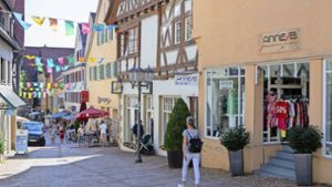 Geschäfte in der Bietigheimer Altstadt: Mehr als die Hälfte barrierefrei