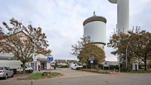 Gelände am Wasserturm in Tamm: Mehr Aufenthaltsqualität ist das Ziel der Neustrukturierung