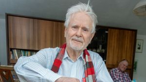 Schachspieler Egon Much ist mit 87 Jahren der älteste Aktive im Ingersheimer Klub.⇥ Foto: Martin Kalb