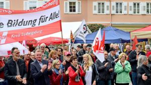 Bietigheim-Bissingen: Demo für mehr Lohn und mehr Freizeit